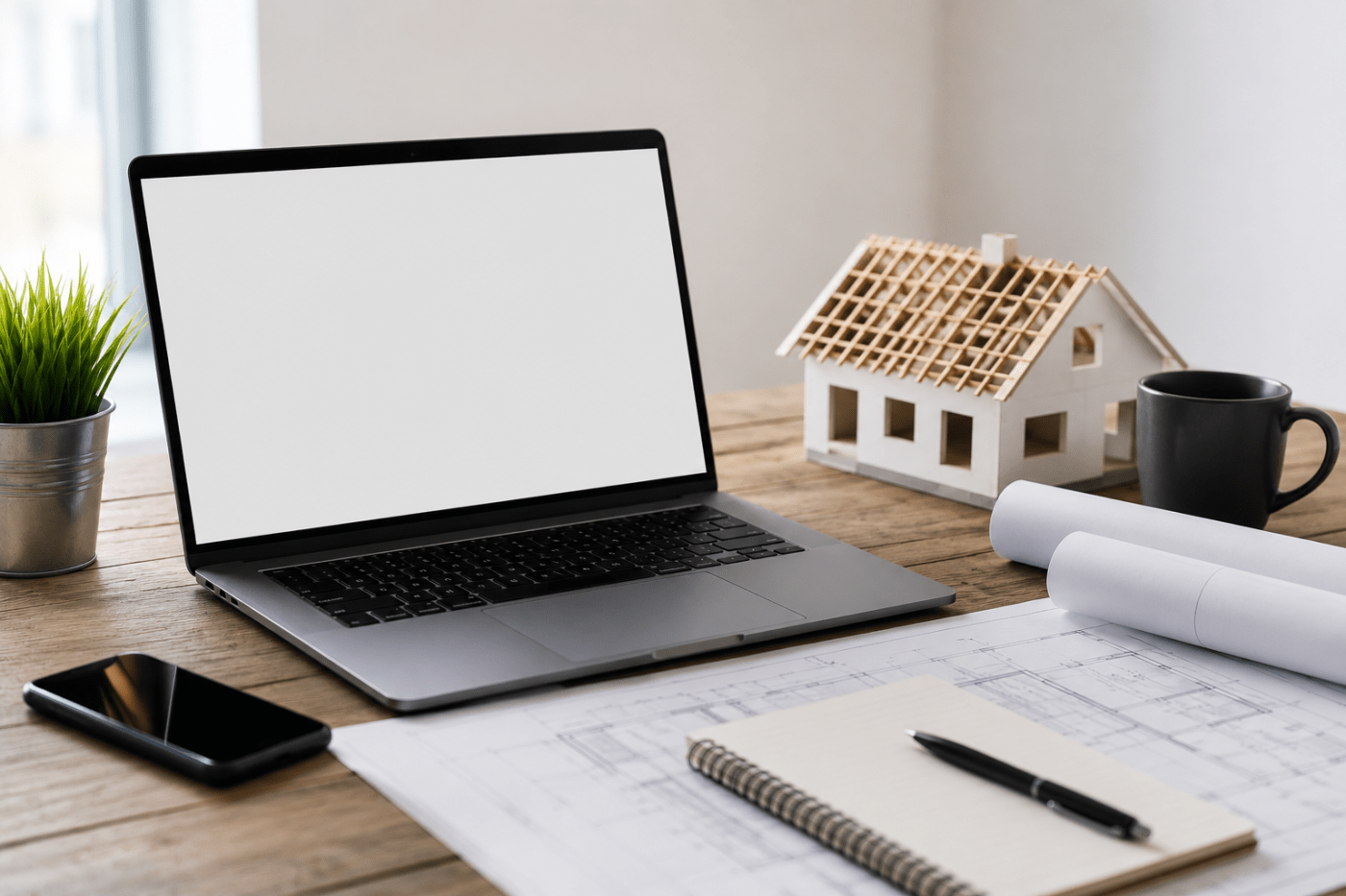 Builder reviewing a lead tracking report for calls, forms and qualified project enquiries